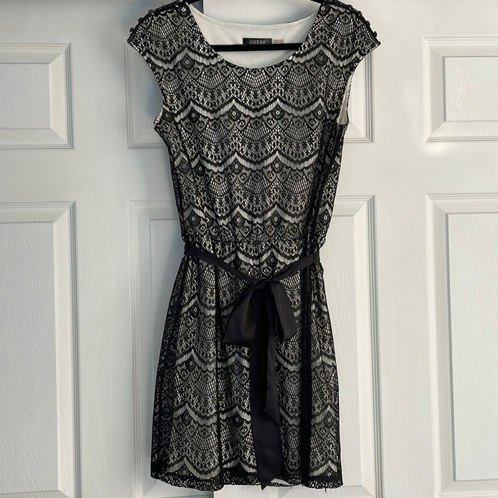 Black lace dress